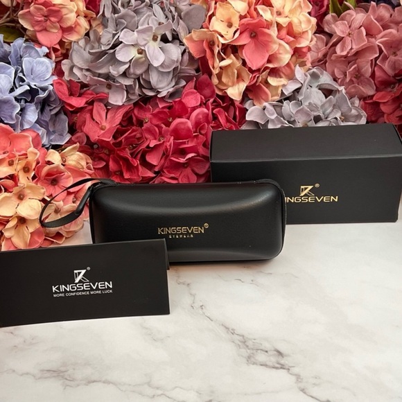 KINGSEVEN Vintage Red Mirrored Polarized Aviator Sunglasses - Picture 5 of 16